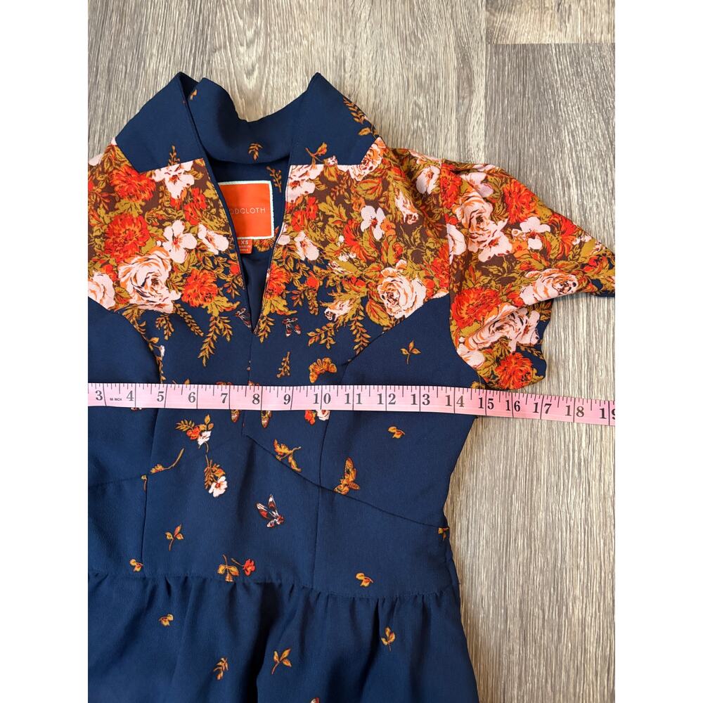 ModCloth Retro Lively Identity Butterfly Dress Small, Whimsy Cottage - Picture 9 of 11